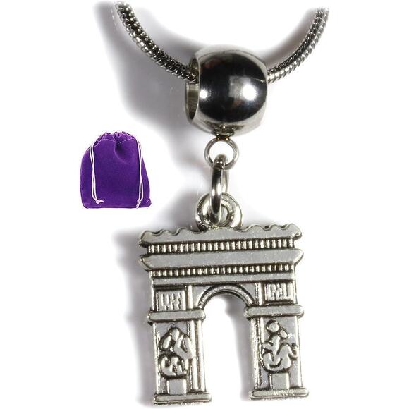 Dave The Bunny Jewelry - Arc de Triumph Necklace - Necklace for Travellers and Lovers of Paris